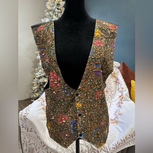 Bali Chic Black and Multicolor Vest